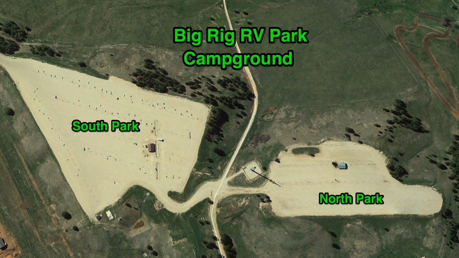 Sturgis RV Parks - Sturgis Campgrounds - Big Rig RV Park Park Map Overview